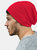 Beechfield Unisex Hemsedal Cotton Slouch Beanie (Classic Red)
