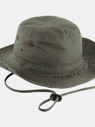 Beechfield Unisex Outback UPF50 Protection Summer Hat / Headwear (Olive Green)