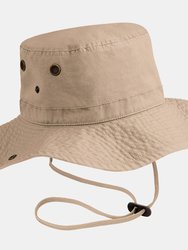 Beechfield Unisex Outback UPF50 Protection Summer Hat / Headwear (Pebble) - Pebble