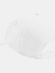 Beechfield Unisex Ultimate 5 Panel Baseball Cap (White)