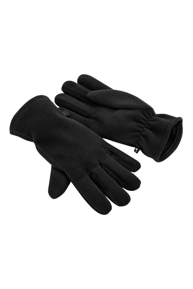 Beechfield Womens/Ladies Recycled Fleece Winter Gloves (Black) - Black