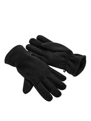 Beechfield Womens/Ladies Recycled Fleece Winter Gloves - Black