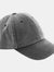 Beechfield® Unisex Low Profile Vintage Denim-Look Cap (Pack of 2) (Vintage Black) - Vintage Black