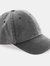 Beechfield® Unisex Low Profile Vintage Denim-Look Cap (Vintage Black) - Vintage Black