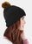 Big Girls Snowstar Duo Extreme Winter Hat (Black/Orange)