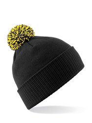 Big Girls Snowstar Duo Extreme Winter Hat - Black/Yellow