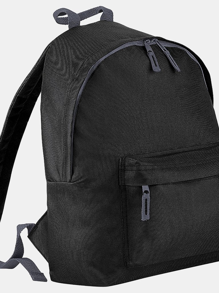 Childrens Junior Big Boys Fashion Backpack Bags/Rucksack/School - Black - Black