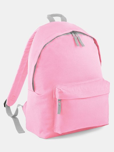 Beechfield Childrens Junior Big Boys Fashion Backpack Bags/Rucksack/School- Classic Pink/ Light Grey, One Size product