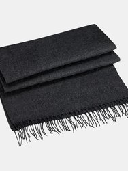 Classic Woven Scarf - Charcoal - Charcoal