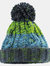 Junior Corkscrew Pom Pom Beanie - Electric Gray