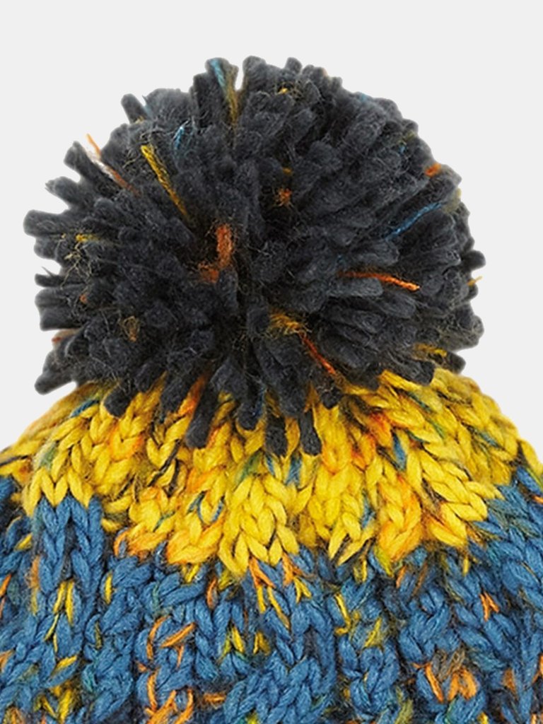 Junior Unisex Corkscrew Beanie (Retro Blues)