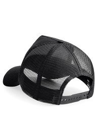 Mens Half Mesh Trucker Cap/Headwear - Black