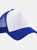 Mens Half Mesh Trucker Cap/Headwear - Bright Royal/White - Bright Royal/White