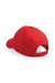 Plain Unisex Junior Original 5 Panel Baseball Cap - Bright Red