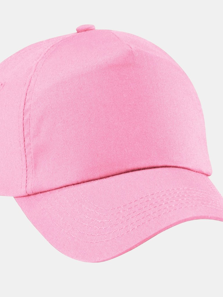 Plain Unisex Junior Original 5 Panel Baseball Cap - Classic Pink - Classic Pink