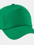 Plain Unisex Junior Original 5 Panel Baseball Cap - Kelly Green - Kelly Green