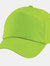 Plain Unisex Junior Original 5 Panel Baseball Cap (Lime Green)