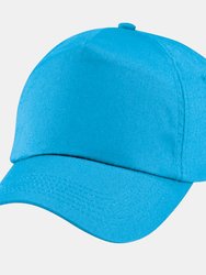 Plain Unisex Junior Original 5 Panel Baseball Cap - Surf Blue - Surf Blue