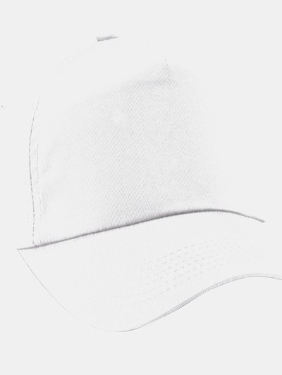Beechfield Plain Unisex Junior Original 5 Panel Baseball Cap - White product