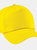 Plain Unisex Junior Original 5 Panel Baseball Cap - Yellow - Yellow