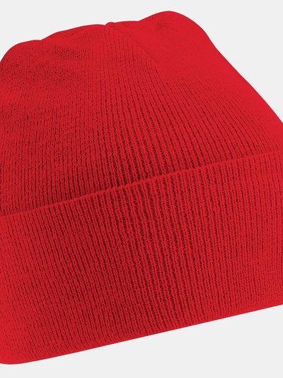 Beechfield Soft Feel Knitted Winter Hat - Classic Red product