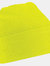 Soft Feel Knitted Winter Hat - Fluorescent Yellow - Fluorescent Yellow