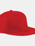 Unisex 5 Panel Retro Rapper Cap - Classic Red - Classic Red