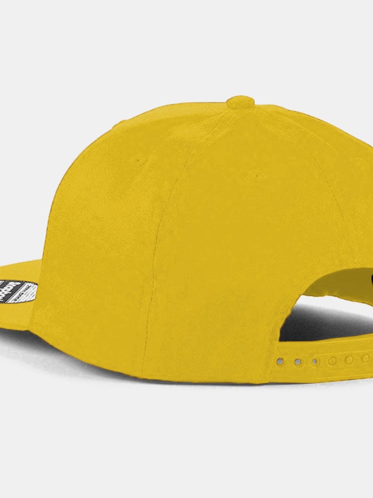 Unisex 5 Panel Retro Rapper Cap - Yellow