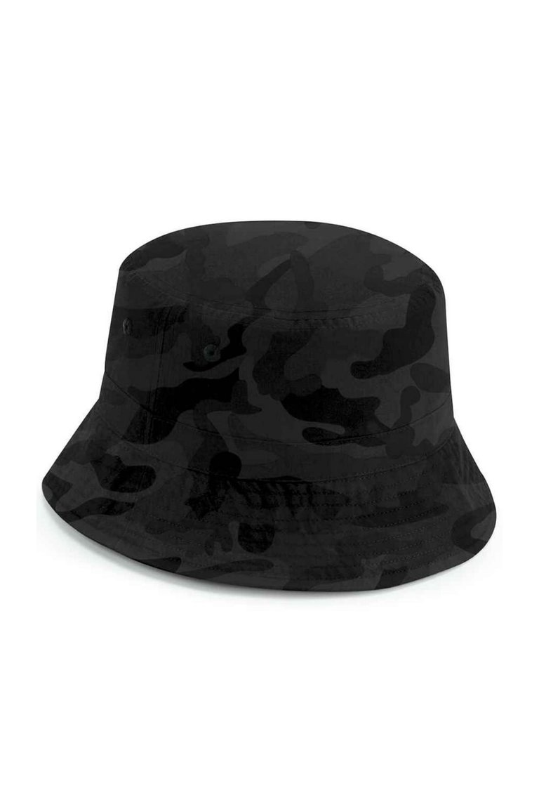 Unisex Adult Camo Recycled Polyester Bucket Hat - Midnight - Midnight