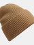 Unisex Adult Cuffed Oversized Beanie - Biscuit Beige - Biscuit Beige