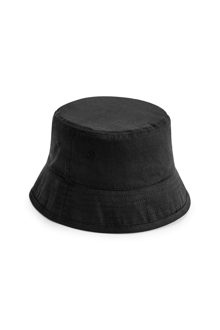 Unisex Adult Organic Cotton Bucket Hat - Black - Black