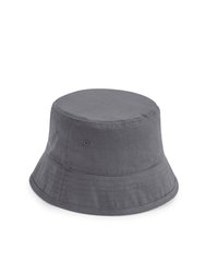 Unisex Adult Organic Cotton Bucket Hat - Graphite Grey