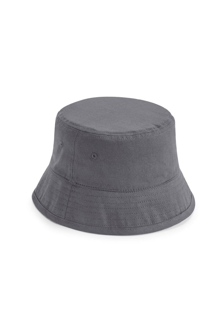 Unisex Adult Organic Cotton Bucket Hat - Graphite Grey