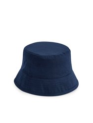 Unisex Adult Organic Cotton Bucket Hat - Navy Blue