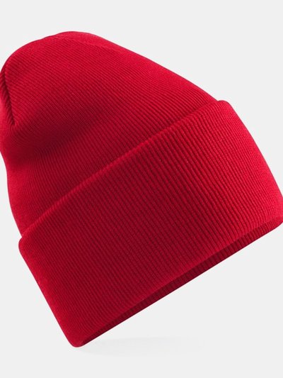 Beechfield Unisex Adult Original Turned Up Cuff Beanie - Classic Red product