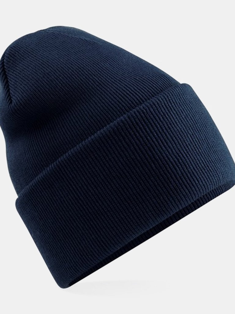 Unisex Adult Original Turned Up Cuff Beanie - French Navy - French Navy
