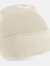 Unisex Adult Patch Beanie - Almond - Almond