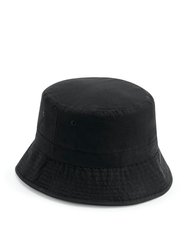 Unisex Adult Recycled Polyester Bucket Hat - Black