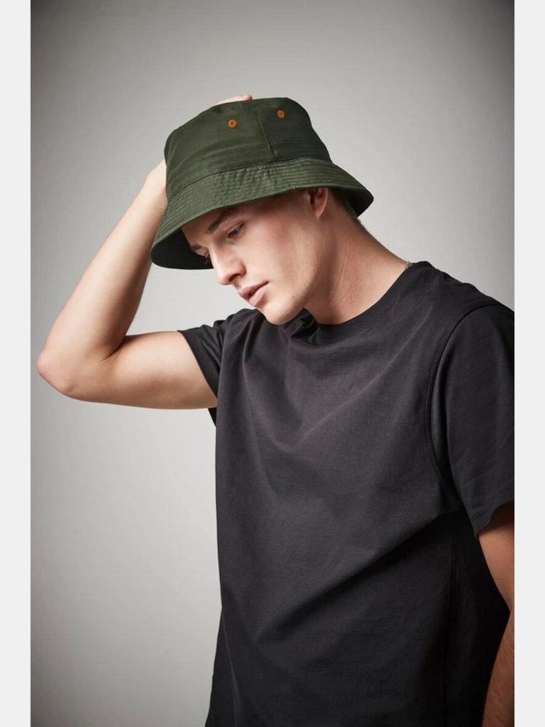 Unisex Adult Recycled Polyester Bucket Hat - Olive Green