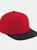 Unisex Adult Snapback Cap - Red/Black - Red/Black