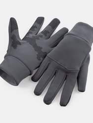 Unisex Adult Sports Tech Softshell Gloves - Graphite - Graphite
