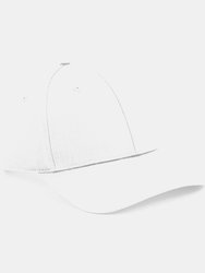 Unisex Adult Urbanwear 6 Panel Snapback Cap - White - White