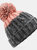 Unisex Adults Apres Cuffed Beanie - Graphite Gray/Blush - Graphite Gray/Blush