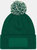 Unisex Adults Snowstar Printers Beanie - Bottle Green/Off White