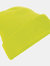 Unisex Adults Thinsulate Printer Beanie - Fluoresent Yellow - Fluoresent Yellow