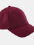 Unisex Authentic 6 Panel Baseball Cap - Burgundy - Burgundy