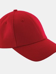 Unisex Authentic 6 Panel Baseball Cap (Pack of 2) - Classic Red - Classic Red