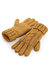 Unisex Cable Knit Melange Gloves - Mustard - Mustard