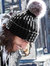 Unisex Cuffed Design Winter Hat - Black