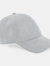 Unisex Faux Suede Cap (Pack of 2) - Light Gray - Light Gray